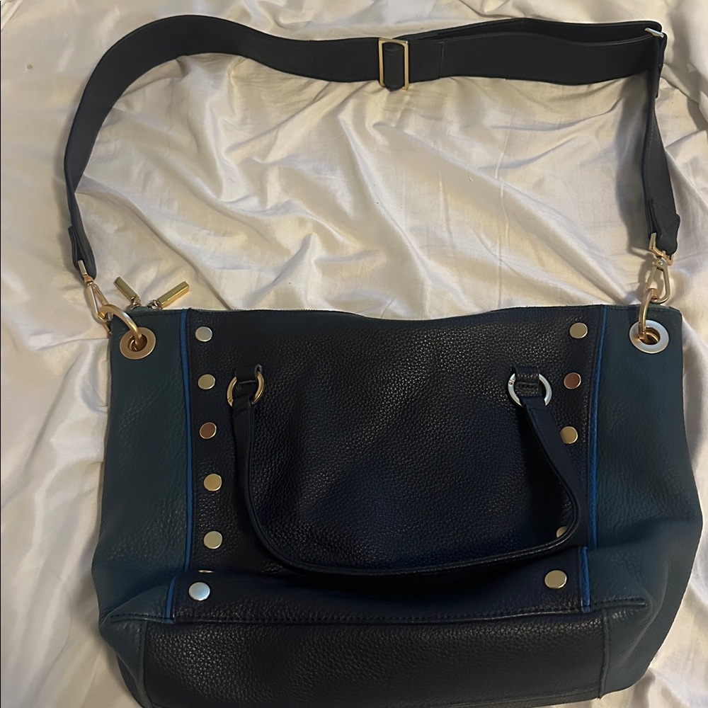 Hammit Black and Blue Shoulder Bag